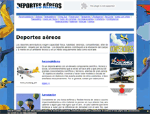 Tablet Screenshot of deportesaereos.info